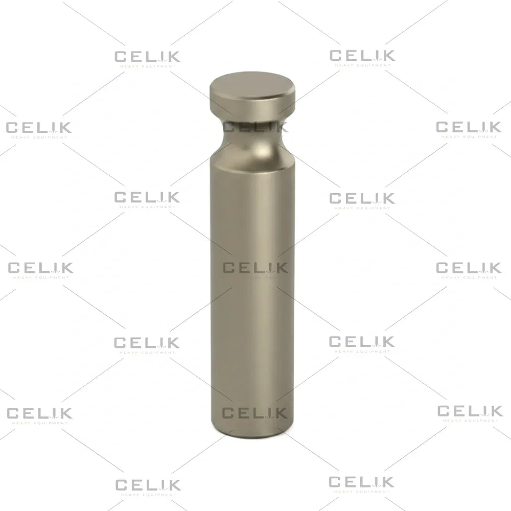 hydraulic breaker tool retainer pin, cylindrical metal part on white background