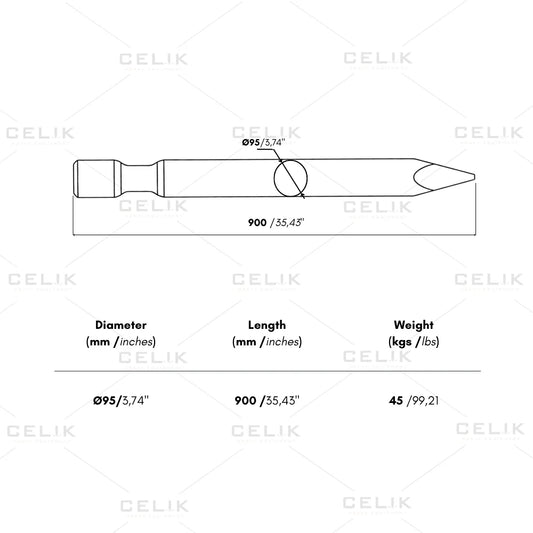 Rammer S 29 Moil Tool 32501