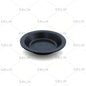 Black rubber diaphragm for hydraulic breaker part on white background